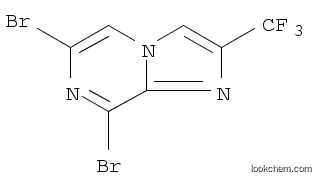 Molecular Structure of 1208082-24-9 (6,8-Dibromo-2-trifluoromethylimidazo[1,2-a]pyrazine)